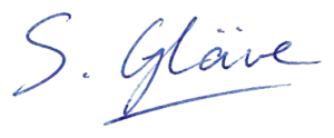 Unterschrift von Simon Gläve